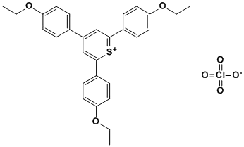 Molecular Structure of 62497-84-1 (Thiopyrylium, 2,4,6-tris(4-ethoxyphenyl)-, perchlorate)